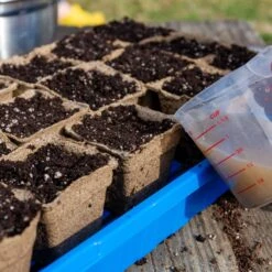 CowPots® #3 Square(Cowpots 3 Square) -Pepper Joe shop 3 In Square CowPots In 1020 Deep Blue