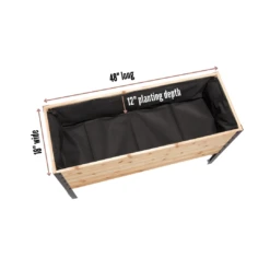 18" X 48" Raised Garden Bed - 30" TALL(18 X 48 Raised Garden Bed 30 Tall) -Pepper Joe shop 48 RDimensions