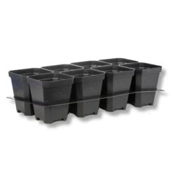 5" Nursery Pots With Insert Tray(5 Nursery Pots With Insert Tray) -Pepper Joe shop 5 BlackWithInsert