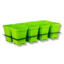 5" Nursery Pots With Insert Tray(5 Nursery Pots With Insert Tray) -Pepper Joe shop 5 GreenWithInsert
