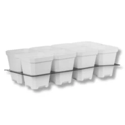 5" Nursery Pots With Insert Tray(5 Nursery Pots With Insert Tray) -Pepper Joe shop 5 WhiteWithInsert