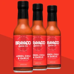 ÁRBOL CHILI & GARLIC HOT SAUCE(Arbol Chili Garlic Hot Sauce) -Pepper Joe shop ACG 3pack