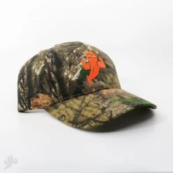 Camo Trucker Hat with Bold Pepper Logo - Adjustable Mesh Snapback -Pepper Joe shop CamoHat 2