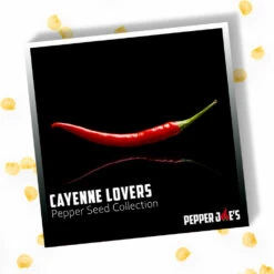 Cayenne Lovers Pepper Seed Collection(Cayenne Pepper 6 Pack) -Pepper Joe shop Cayenne Lovers Pepper Seed Collection.02