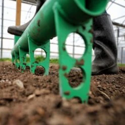 Broadfork | USA Made(Broadfork Usa Made) -Pepper Joe shop FemaleFarmerSteppingonBroadForkStepTube