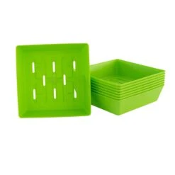 5X5 Shallow Microgreen Trays(5x5 Shallow Microgreen Trays) 30 5X5 Shallow Microgreen Trays(5x5 Shallow Microgreen Trays) -Pepper Joe shop Green