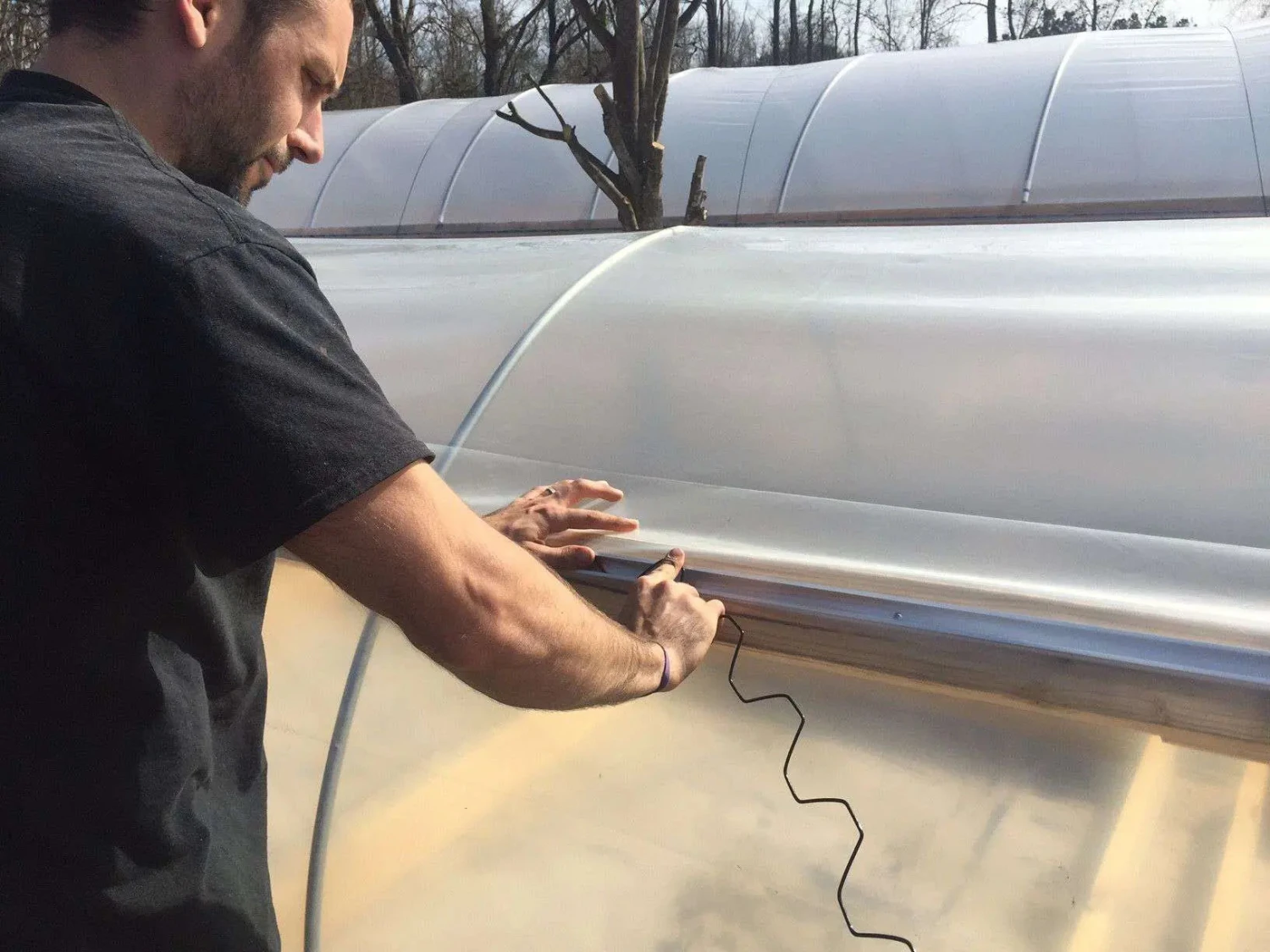 Greenhouse PVC Coated Spring Wire Lock(Greenhouse Pvc Coated Spring Wire Lock) 7 Greenhouse PVC Coated Spring Wire Lock(Greenhouse Pvc Coated Spring Wire Lock) - Image 5