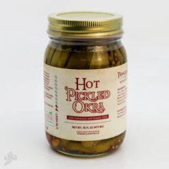 Spicy Hot Pickled Okra - Gourmet Award-Winning Snack
