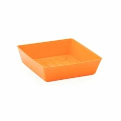 5X5 Shallow Microgreen Trays(5x5 Shallow Microgreen Trays) 35 5X5 Shallow Microgreen Trays(5x5 Shallow Microgreen Trays) -Pepper Joe shop Orange5x5ShallowNoHole