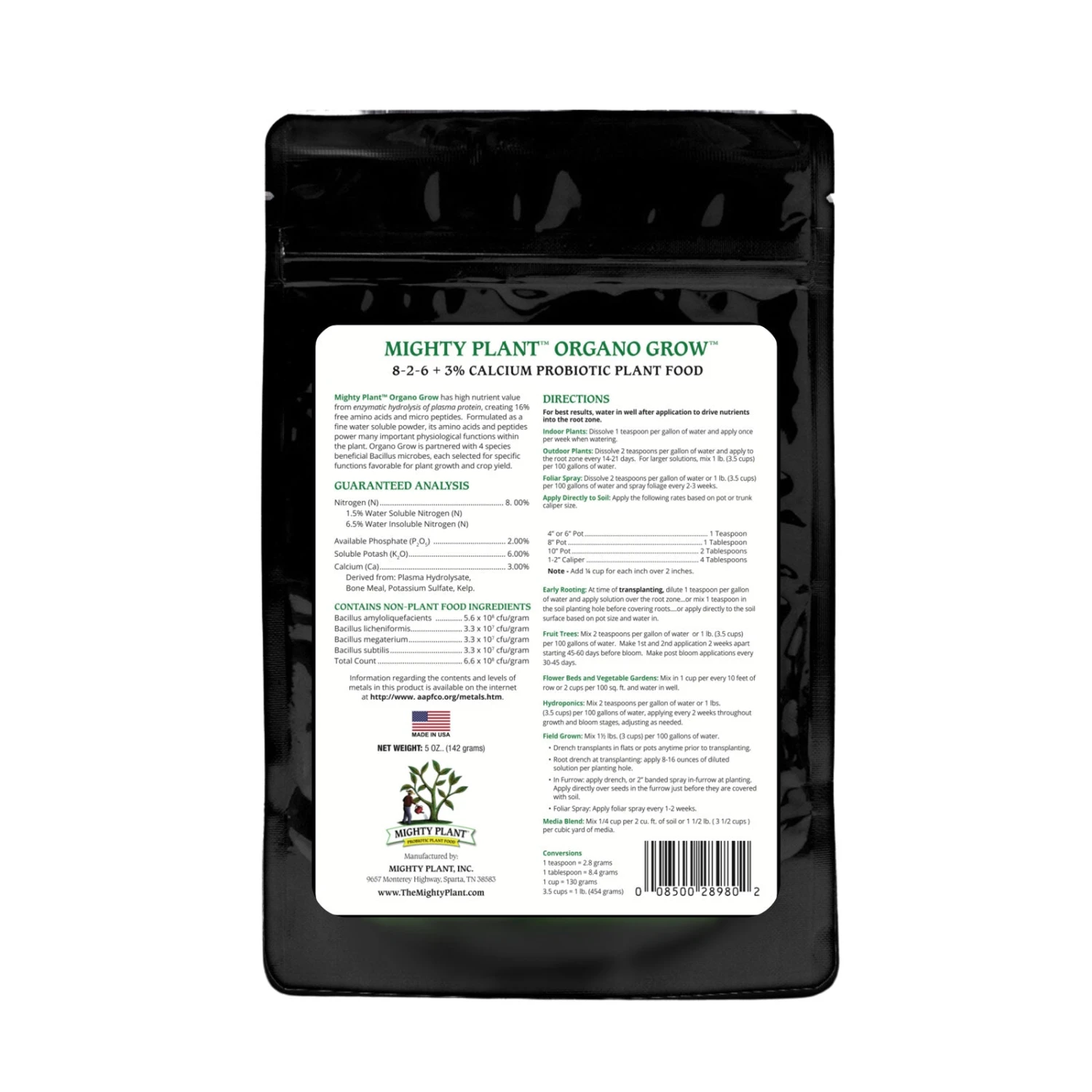 Mighty Plant Organo Grow Soluble Plant Food - 5 Oz.(Mighty Plant Organic Growth Soluble Plant Food 5 Oz) 4 Mighty Plant Organo Grow Soluble Plant Food - 5 Oz.(Mighty Plant Organic Growth Soluble Plant Food 5 Oz) - Image 2
