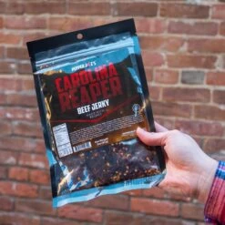Carolina Reaper Beef Jerky(Carolina Reaper Beef Jerky) -Pepper Joe shop PJNate ChristineLifestyleShoot jerkystickschoc 58