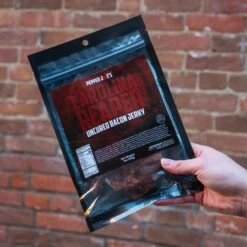 Carolina Reaper Bacon Jerky(Carolina Reaper Bacon Jerky) -Pepper Joe shop PJNate ChristineLifestyleShoot jerkystickschoc 65