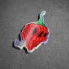 Face Of Death - Ghost Decal(Spooky Carolina Reaper Chili Pepper Sticker)