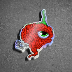 Holographic Carolina Reaper Chili Pepper Decal - Premium Large Vinyl Sticker